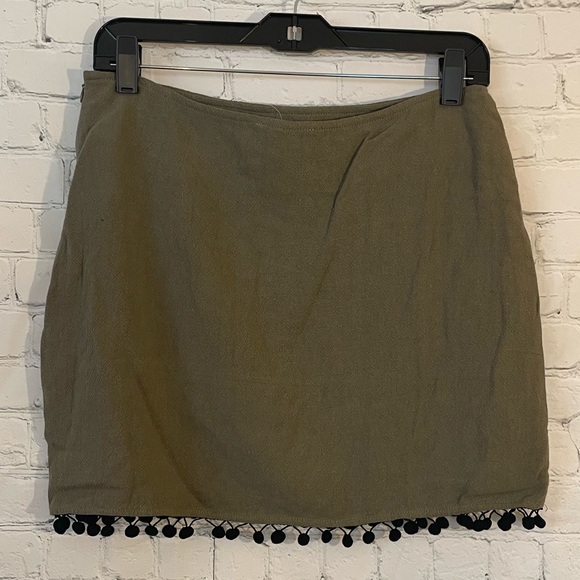 NWT Altar’d State olive green embroidered skirt - Picture 11 of 14